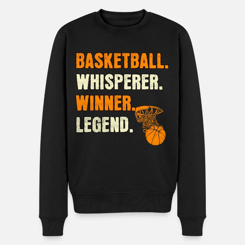 Légende du basket-ball - Pull Premium bio Homme - noir