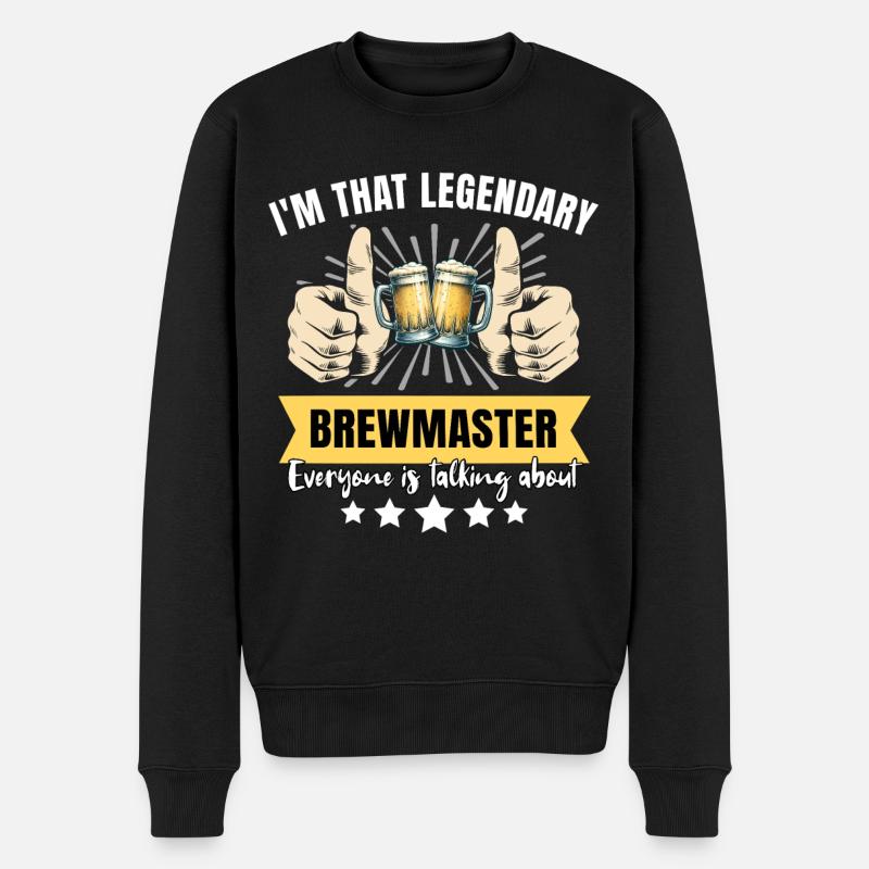 Legendärer Braumeister - Männer Premium Bio Pullover - Schwarz