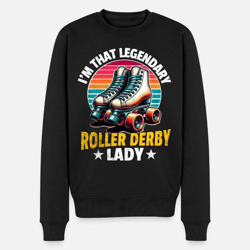Légende du roller derby - Pull Premium bio Homme - noir