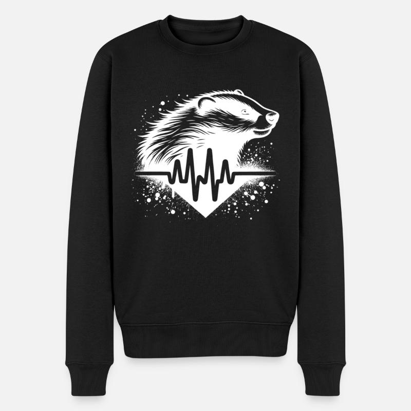 Honey Badger Cardio - Pull Premium bio Homme - noir