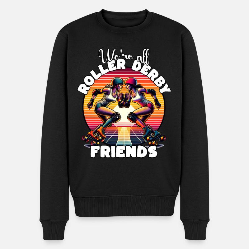 Dictons sur le roller derby - Pull Premium bio Homme - noir