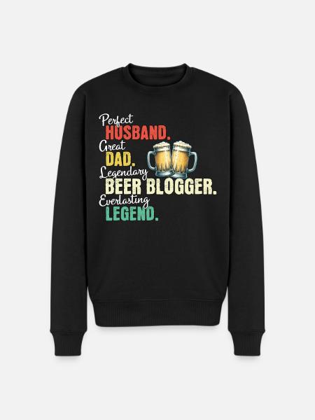 Beer Blogger Dad - Men's Premium Organic Jumper - black