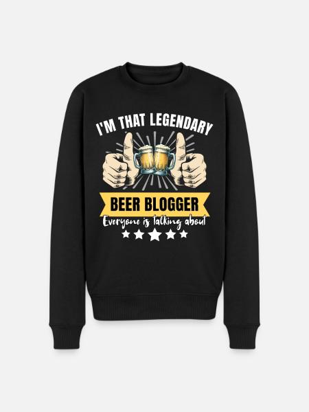 Legendary beer blogger - Men's Premium Organic Jumper - black