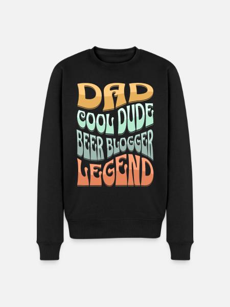 Dad Beer Blogger - Men's Premium Organic Jumper - black