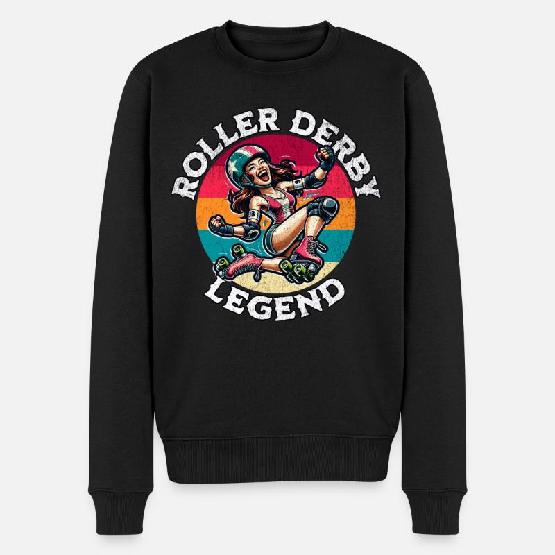 Légende du roller derby - Pull Premium bio Homme - noir