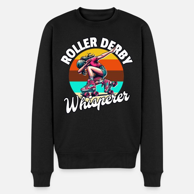 Roller Derby Chuchoteur - Pull Premium bio Homme - noir