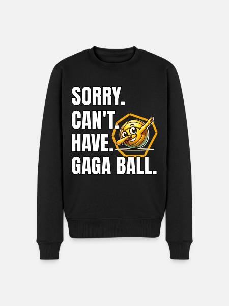 Funny Gaga Ball Saying - Men's Premium Organic Jumper - black