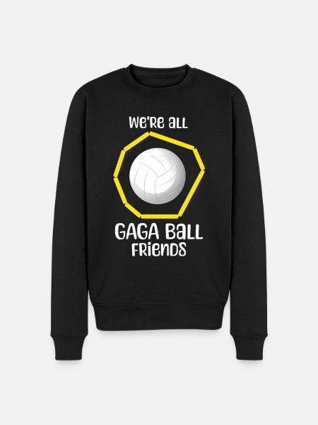 Gaga Ball Sayings - Men's Premium Organic Jumper - black