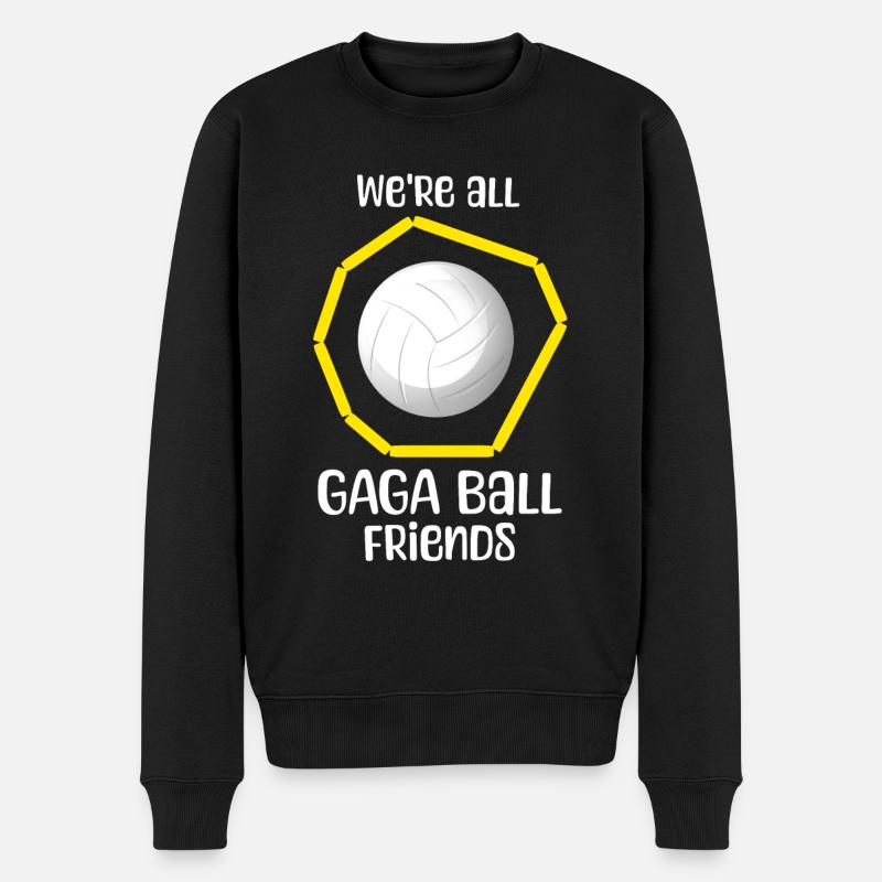 Dictons Gaga Ball - Pull Premium bio Homme - noir