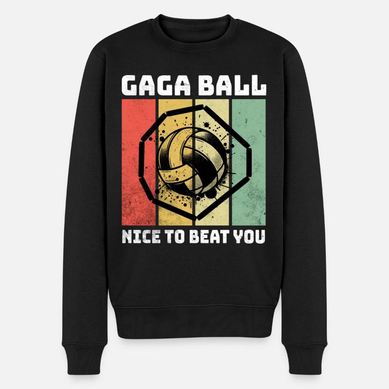 Dictons de Gaga Ball - Pull Premium bio Homme - noir