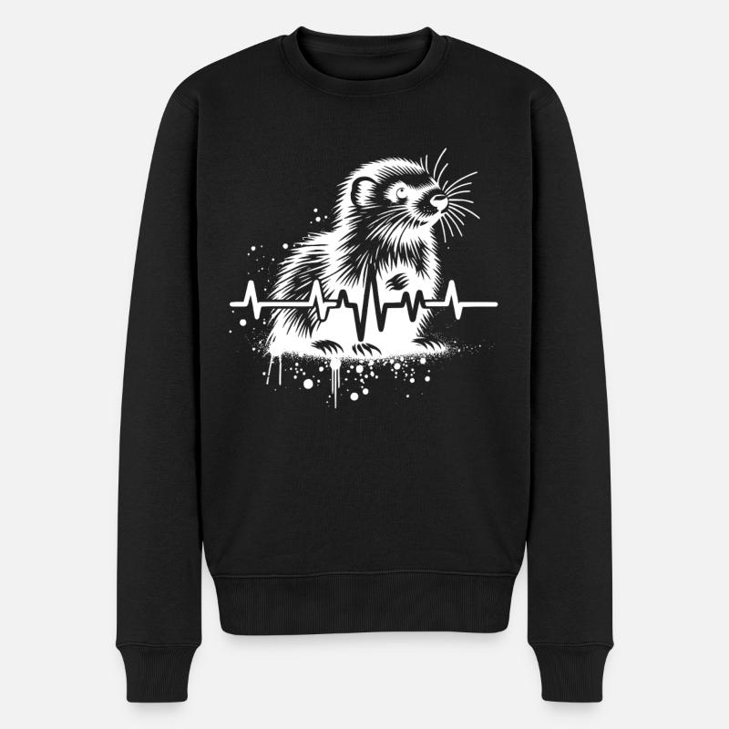 Ermine Cardio - Pull Premium bio Homme - noir