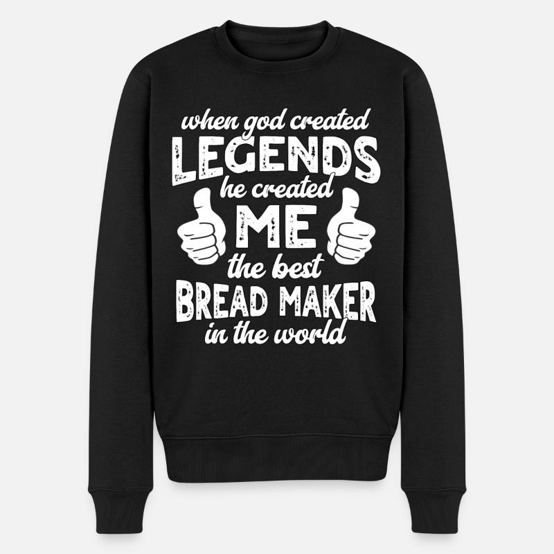 Best Breadmaker Legend - Men's Premium Organic Jumper - black