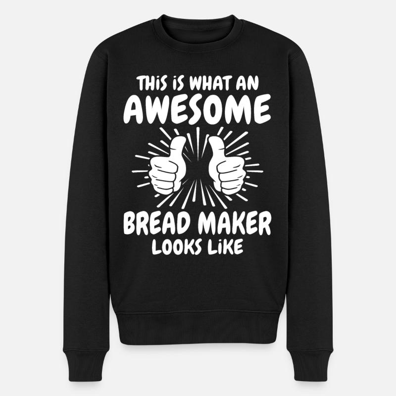 Breadmaker - Men's Premium Organic Jumper - black