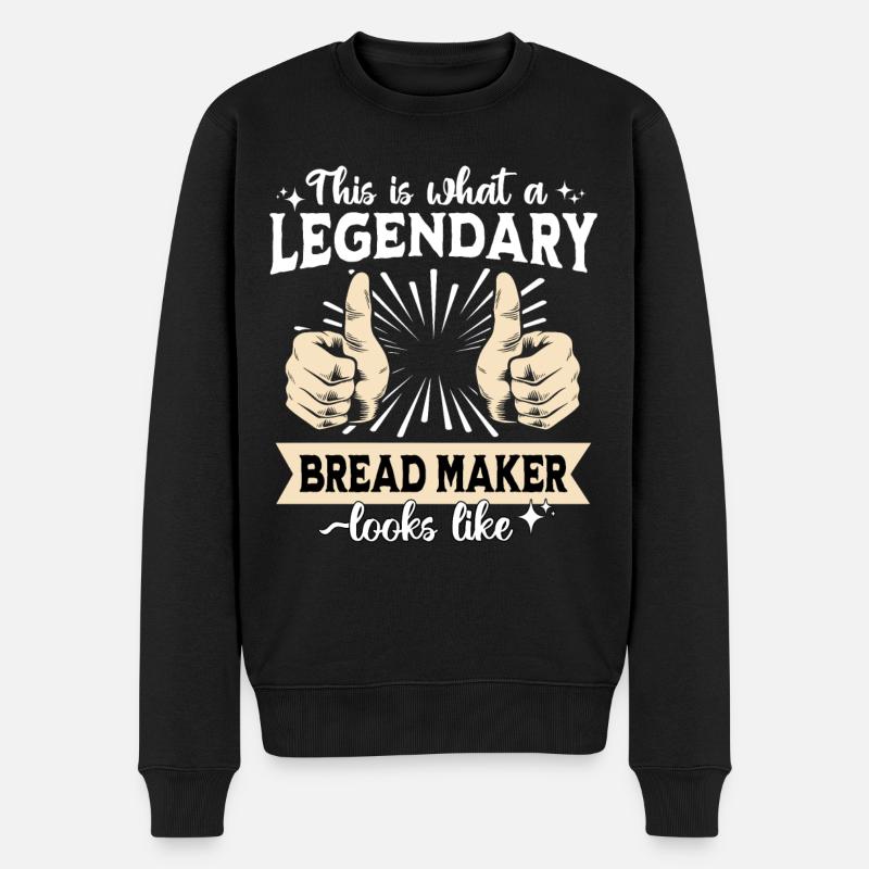 Legendary breadmaker - Men's Premium Organic Jumper - black