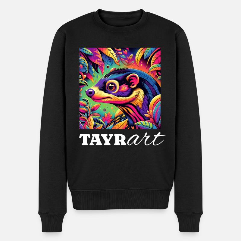 Martre - Pull Premium bio Homme - noir