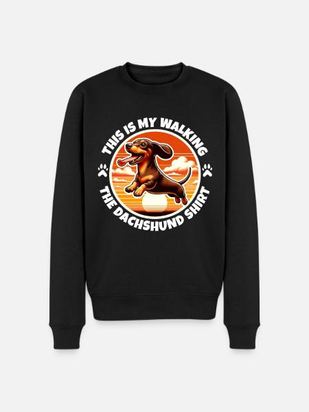 Funny Dachshund Sayings - Men's Premium Organic Jumper - black