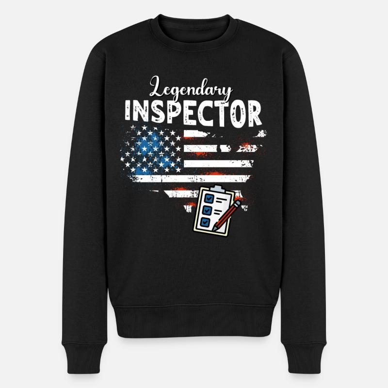 Inspecteur - Pull Premium bio Homme - noir
