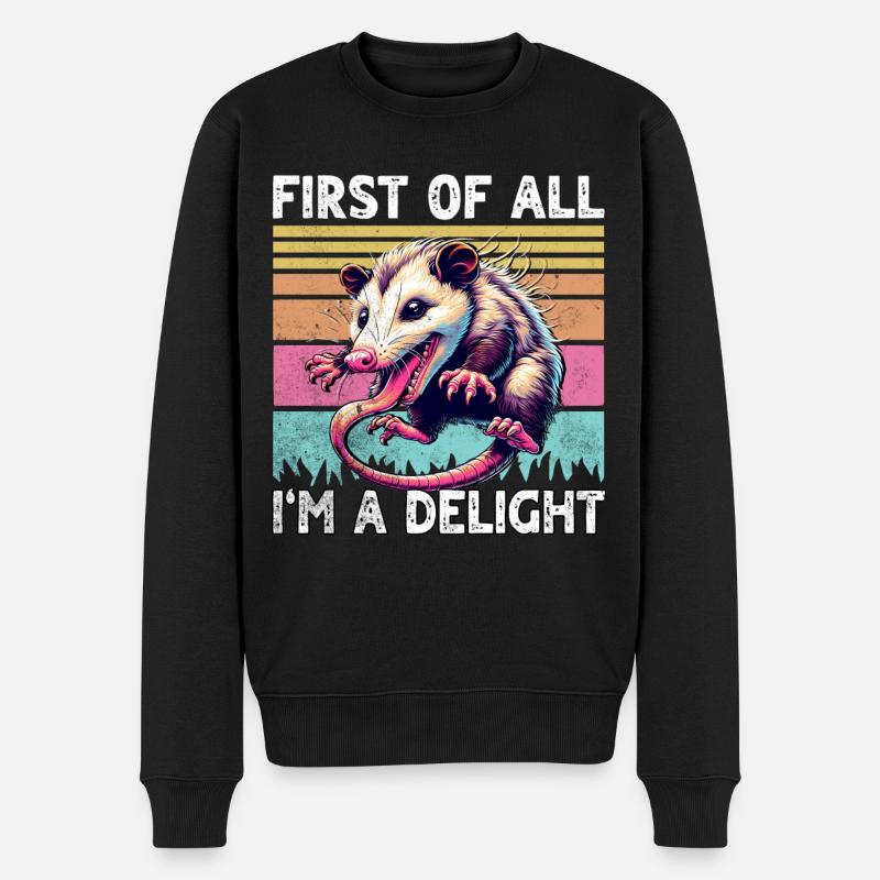 Opossum - Pull Premium bio Homme - noir