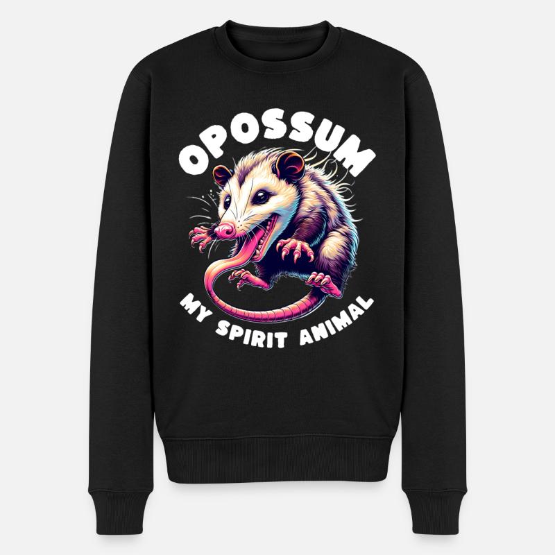 Dictons drôles d’opossums - Pull Premium bio Homme - noir