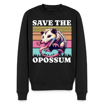 Sauver Opossum - Pull Premium bio Homme - noir - Devant - Nico (187cm)