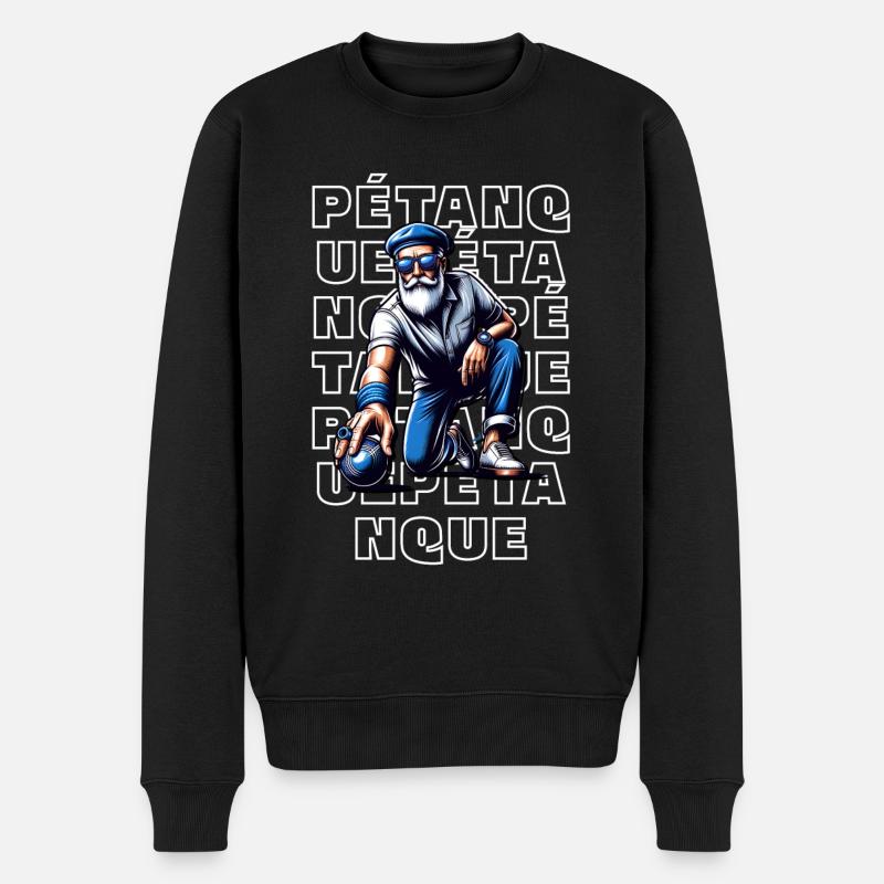 Pétanque - Pull Premium bio Homme - noir
