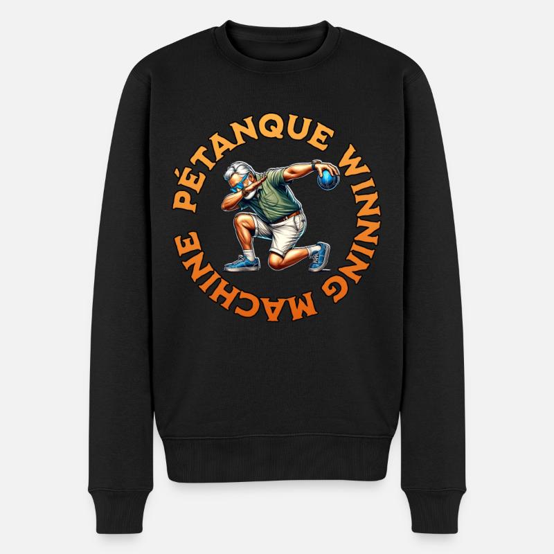 Gagnant de la pétanque - Pull Premium bio Homme - noir