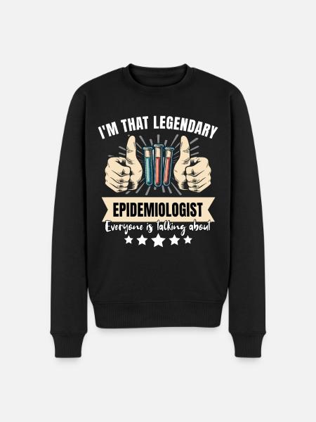 Legendary epidemiologist - Men's Premium Organic Jumper - black