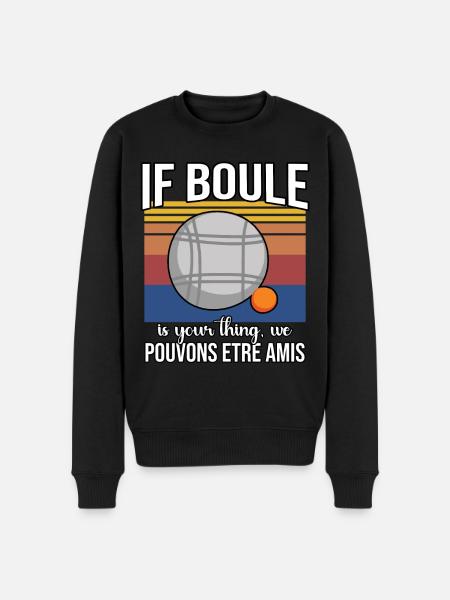 Funny Boule Saying - Men's Premium Organic Jumper - black