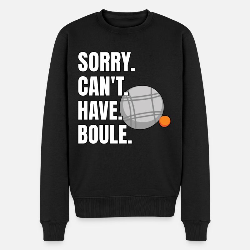 Drôle de dicton Boule - Pull Premium bio Homme - noir