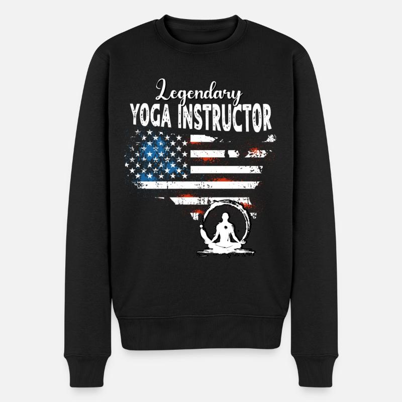 Professeur de yoga US - Pull Premium bio Homme - noir