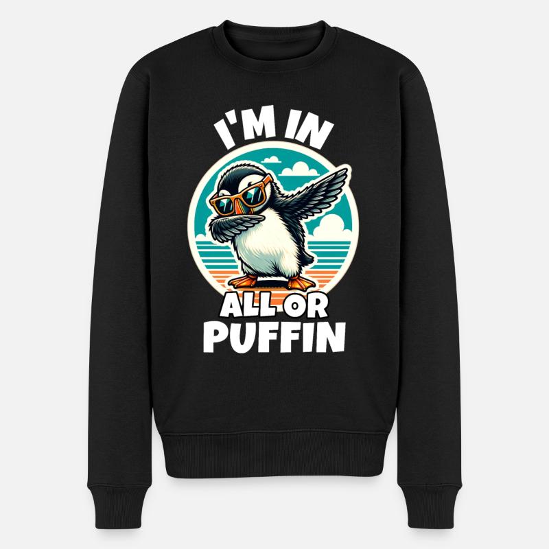 Dictons de macareux - Pull Premium bio Homme - noir
