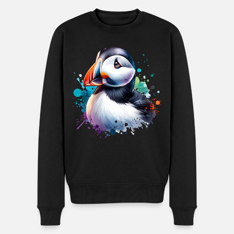 macareux - Pull Premium bio Homme - noir