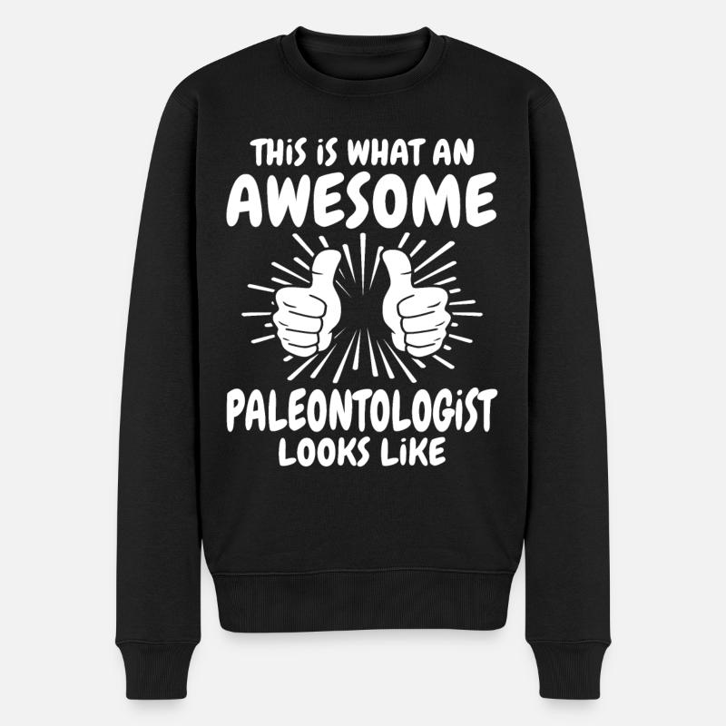 paléontologiste - Pull Premium bio Homme - noir
