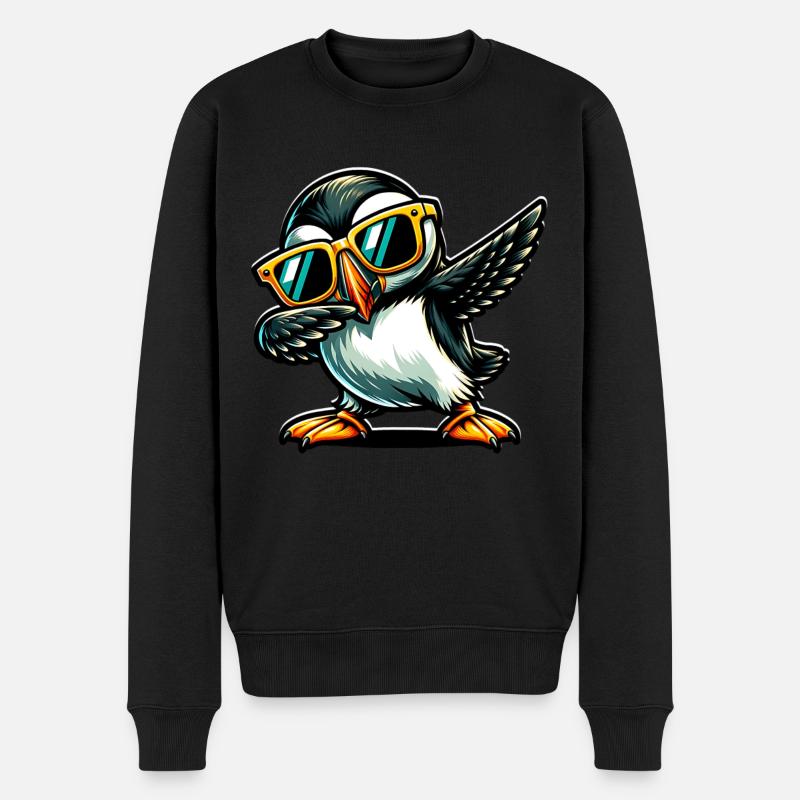 Dabbing Puffin Papageientaucher - Pull Premium bio Homme - noir