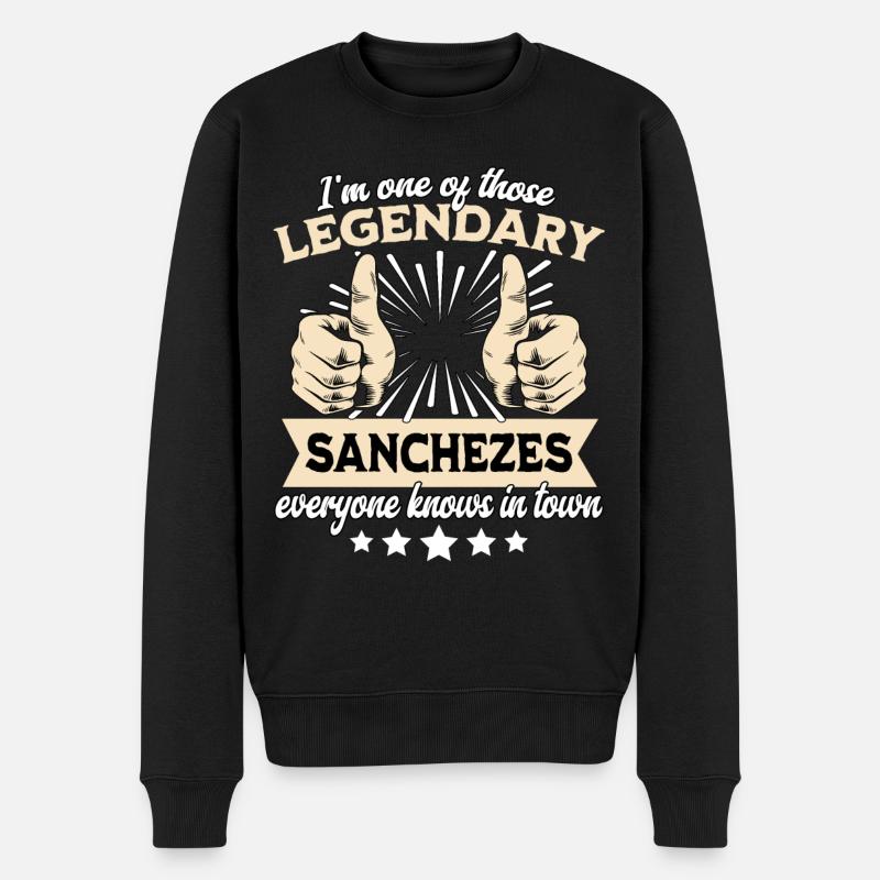 Légende légendaire de Sanchez - Pull Premium bio Homme - noir