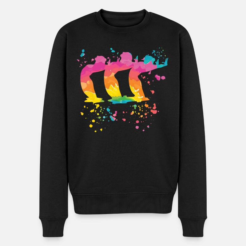 Artistic Swim Team Synchronschwimmen - Männer Premium Bio Pullover - Schwarz