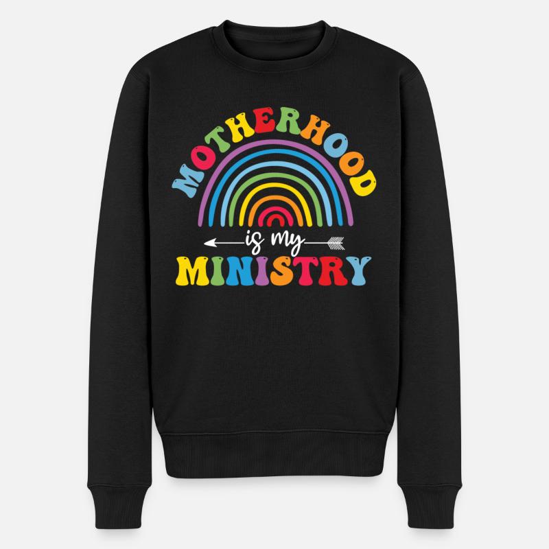 La maternité est mon ministère - Pull Premium bio Homme - noir