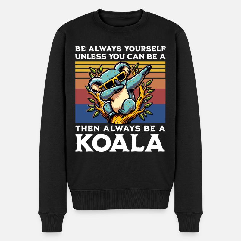 Dicton Koala - Pull Premium bio Homme - noir