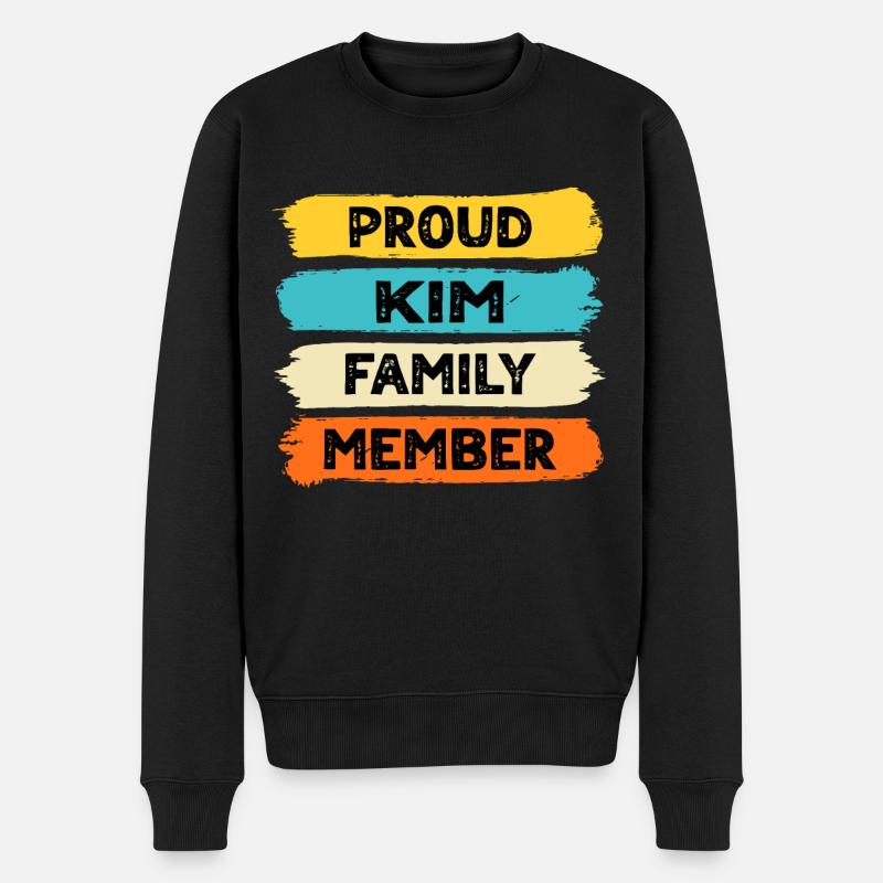 Fière Kim - Pull Premium bio Homme - noir