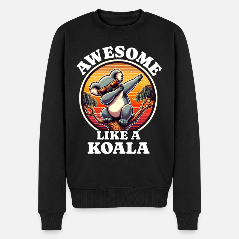 Koala - Pull Premium bio Homme - noir