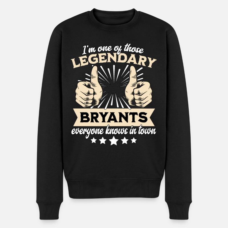 Légende légendaire de Bryant - Pull Premium bio Homme - noir