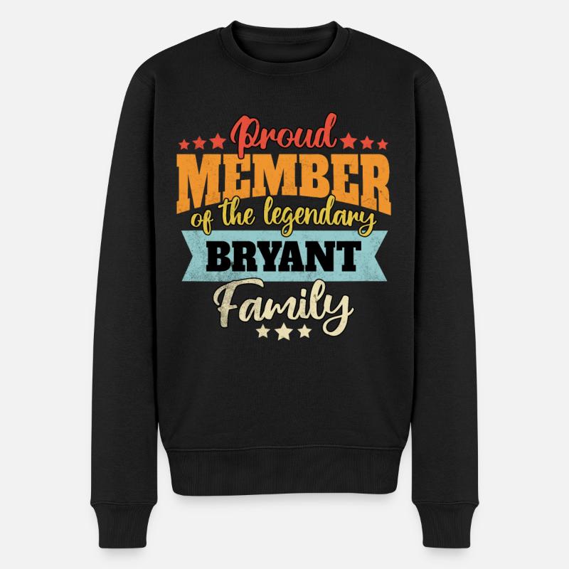 Name Bryant - Männer Premium Bio Pullover - Schwarz