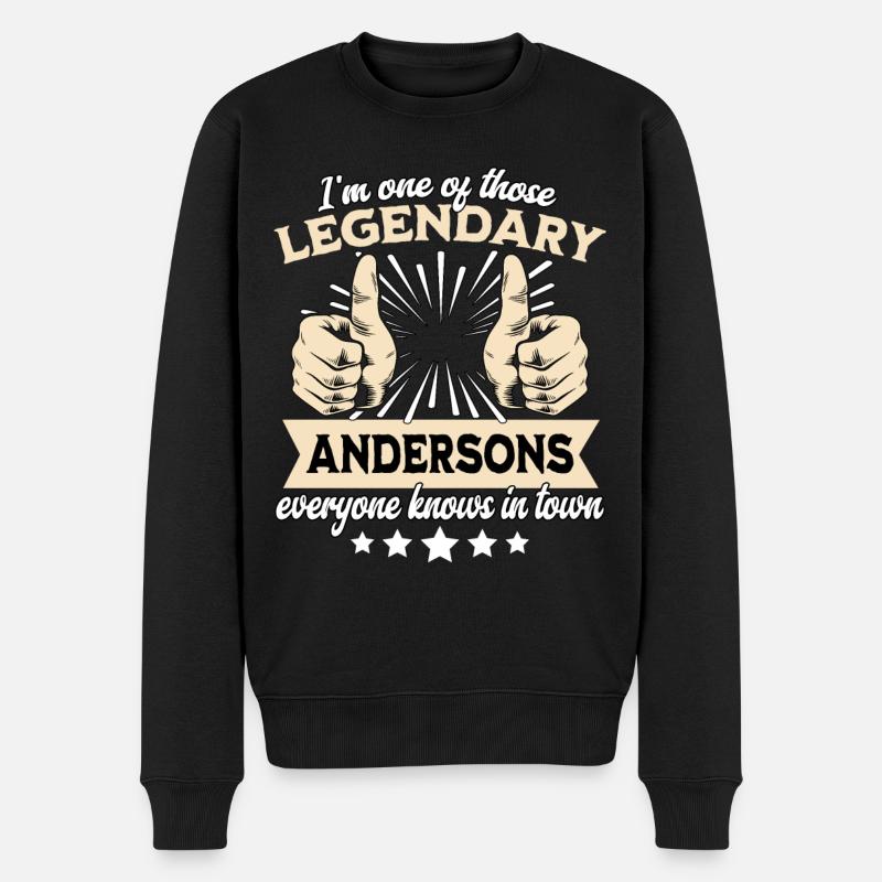 Légende légendaire d’Anderson - Pull Premium bio Homme - noir