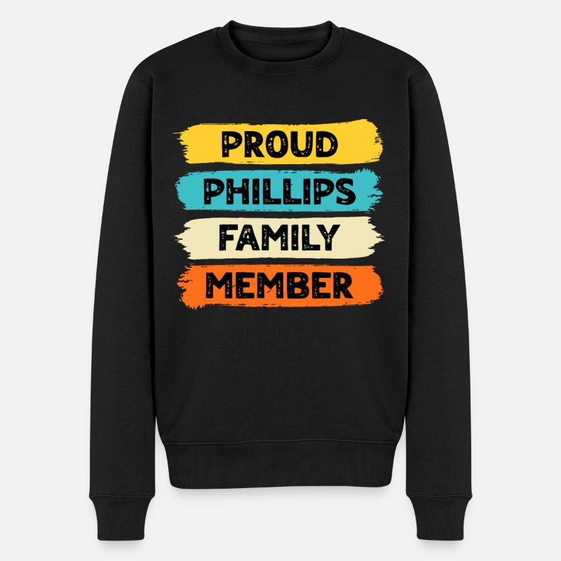 Fier Phillips - Pull Premium bio Homme - noir