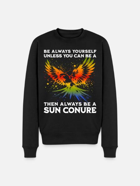 Sun Parakeet Saying - Men's Premium Organic Jumper - black
