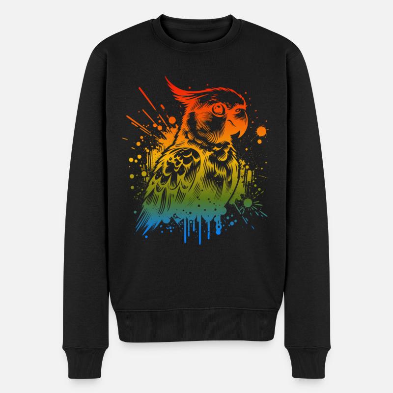 Perruche soleil - Pull Premium bio Homme - noir