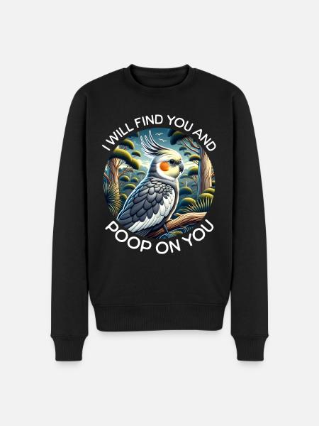 Cockatiel Sayings - Men's Premium Organic Jumper - black