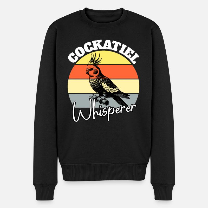 Chuchoteur de calopsitte - Pull Premium bio Homme - noir