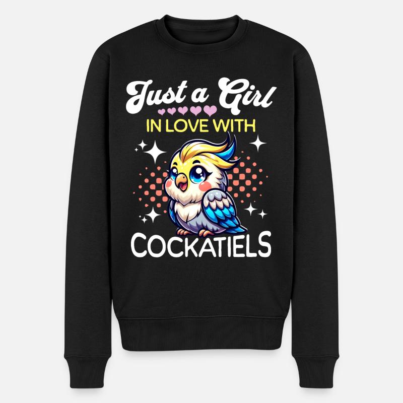 Fille calopsitte - Pull Premium bio Homme - noir