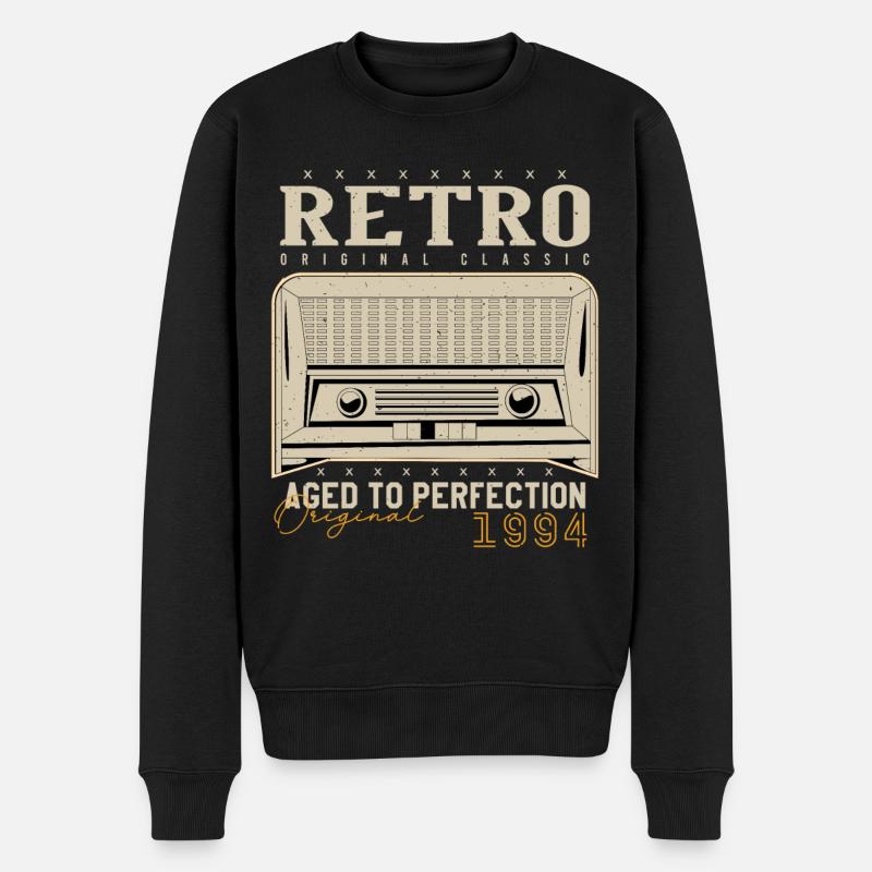 Retro 1994 Geburtstagsgeschenk 1994 Jahrgang 1994 - Männer Premium Bio Pullover - Schwarz